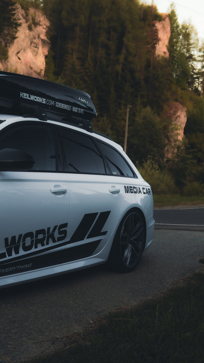 KEILWORKS × MEDIA CAR – Fahrzeugdesign Aufkleber-Set