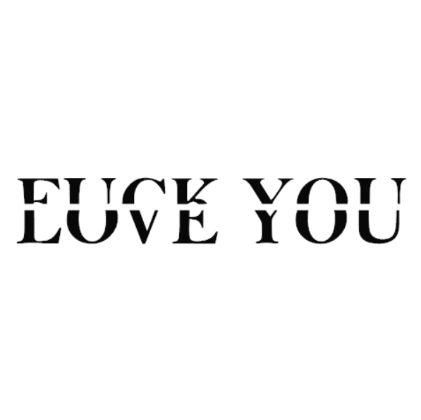 Fuck/Love Sticker