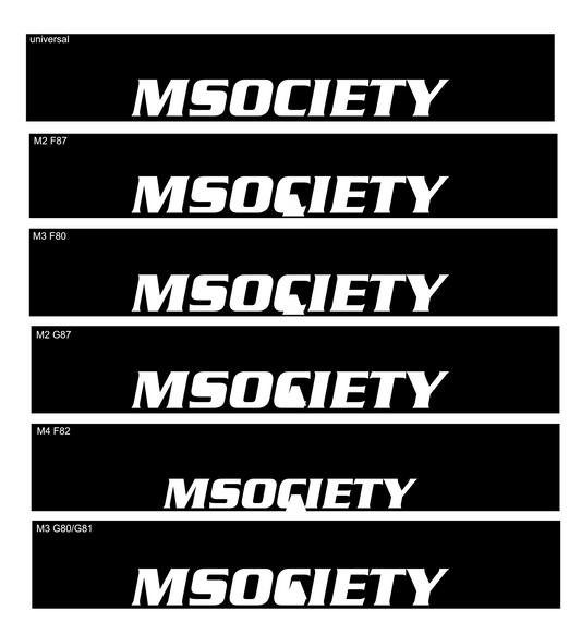 Scheibenkeil "MSOCIETY"